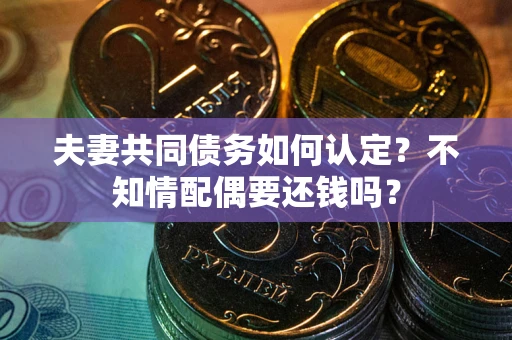 北京夫妻共同债务如何认定？不知情配偶要还钱吗？
