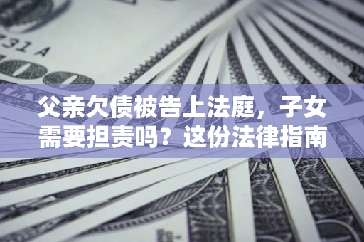 北京父亲欠债被告上法庭，子女需要担责吗？这份法律指南必须看完