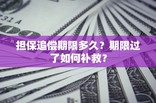 北京担保追偿期限多久？期限过了如何补救？