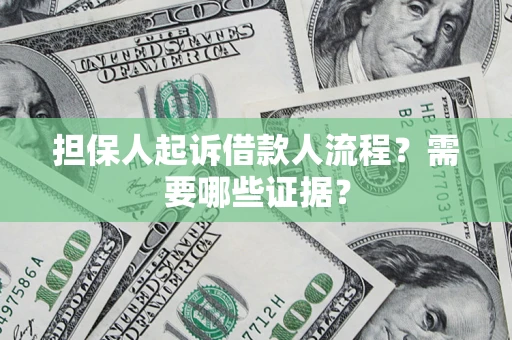 北京担保人起诉借款人流程?需要哪些证据? 北京担保人起诉借款人流程?需要哪些证据?