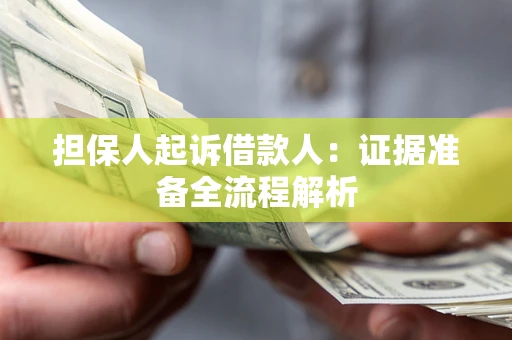 北京担保人起诉借款人：证据准备全流程解析