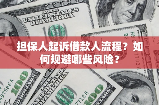 北京担保人起诉借款人流程？如何规避哪些风险？
