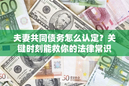 北京夫妻共同债务怎么认定？关键时刻能救你的法律常识